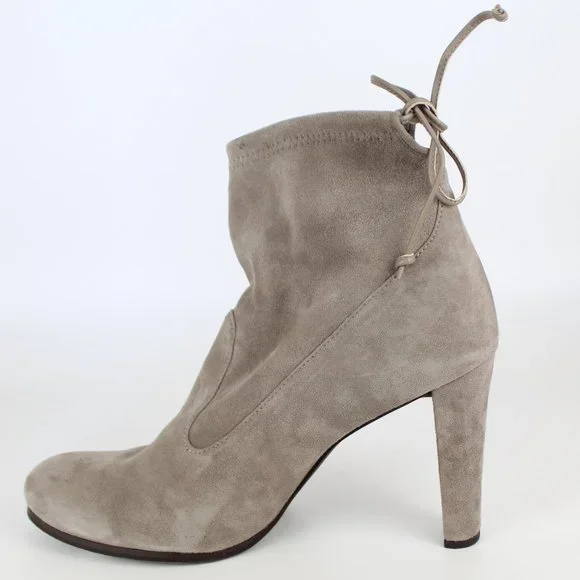New STUART WEITZMAN Mitten Suede Bootie, Topo, US 11